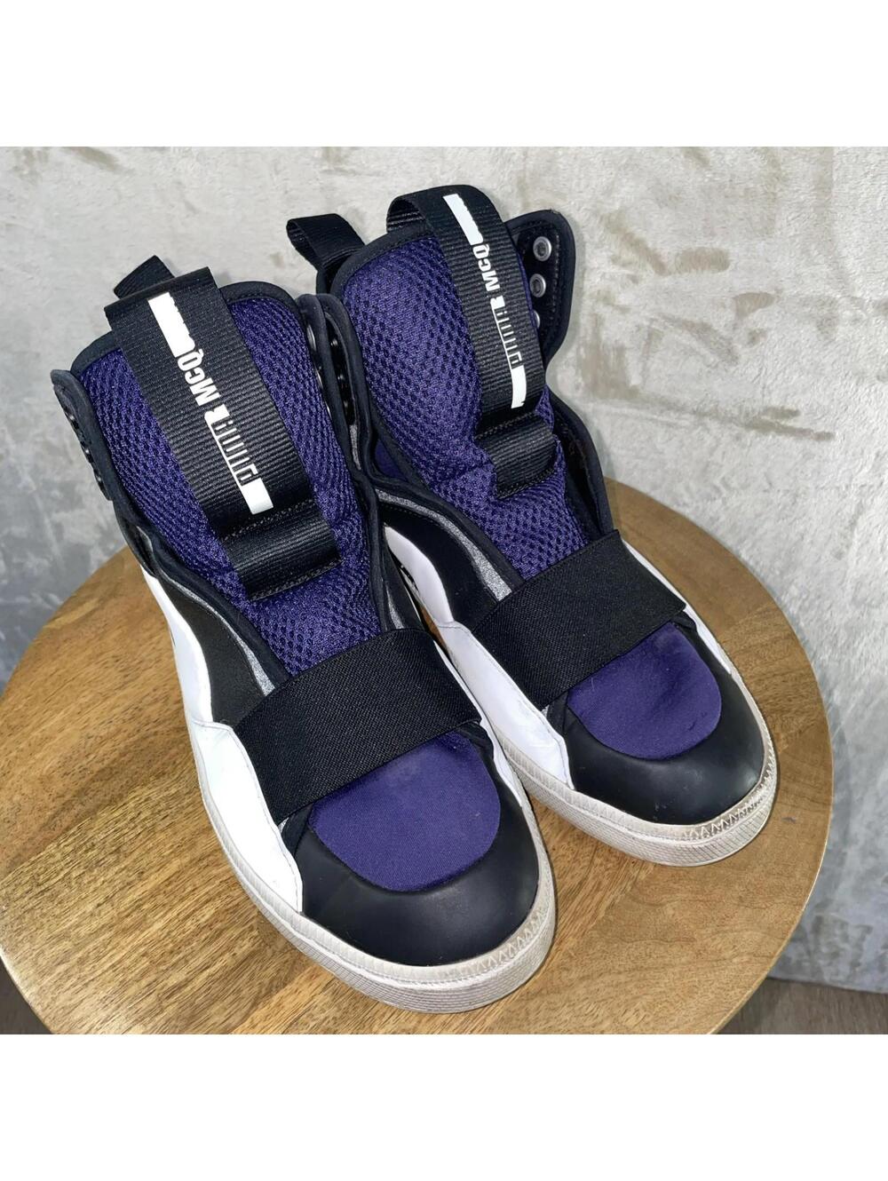 Puma Mcq Brace Mid Unisex Gray Astral Aura-Blk-Wht-Glacier Men US 8 *NO SHOELACE